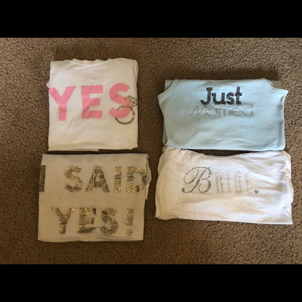 🤍Lot of 4 Victoria’s Secret Bridal Tops🤍